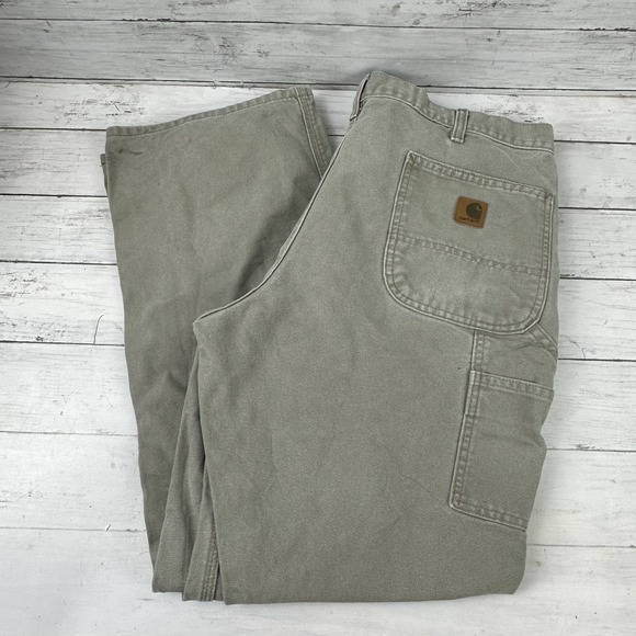 Carhartt B11 DES Carpenter Duck Work Pants 38x32 Original Dungaree fit (47x30.5) - Picture 1 of 15